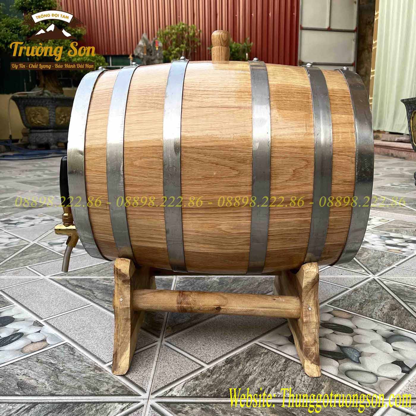 Thùng ngâm rượu gỗ sồi