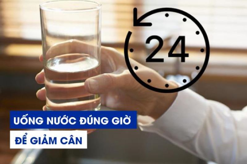 Uống nước đúng giờ sẽ giúp bạn giảm cân hiệu quả