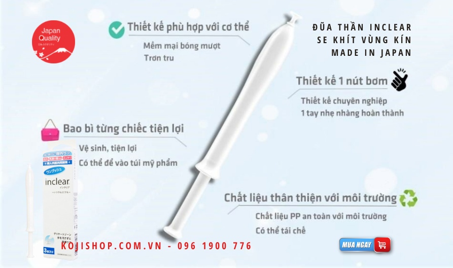 Đũa thần Inclear Nhật Bản se khít vùng kín