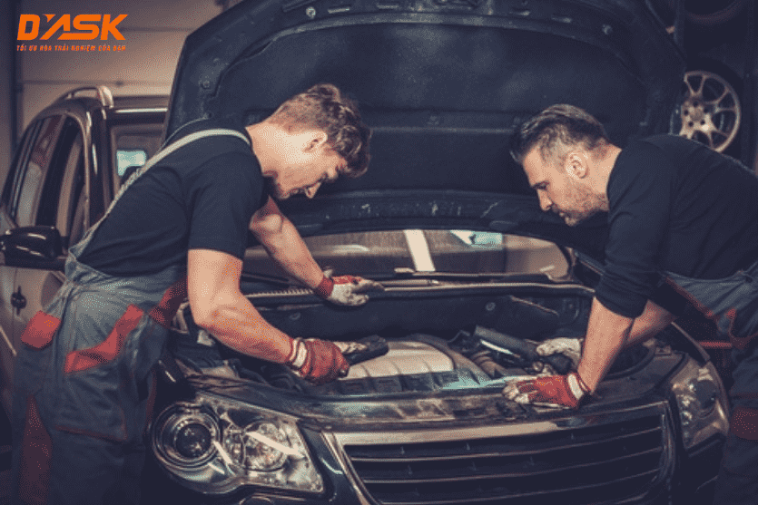 gara sua chua xe o to dien