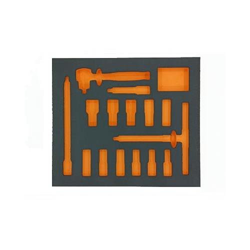 Khay xốp Eva để khẩu 3/8'' DASK 350x400x35mm