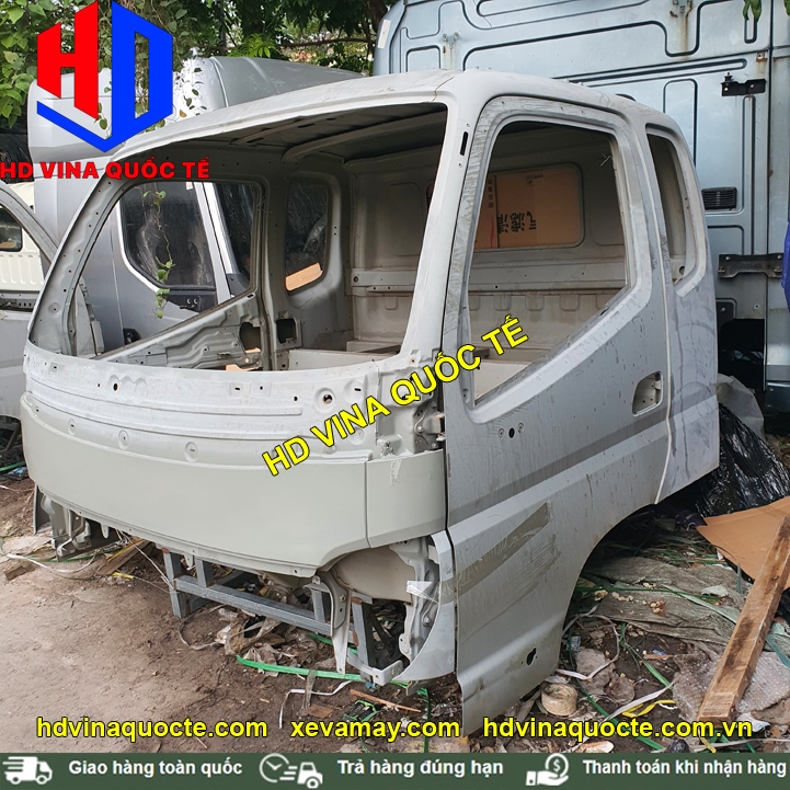 Bán cabin mộc xe tải thùng Thaco ollin 800 850 900 xe ben Forland máy điện