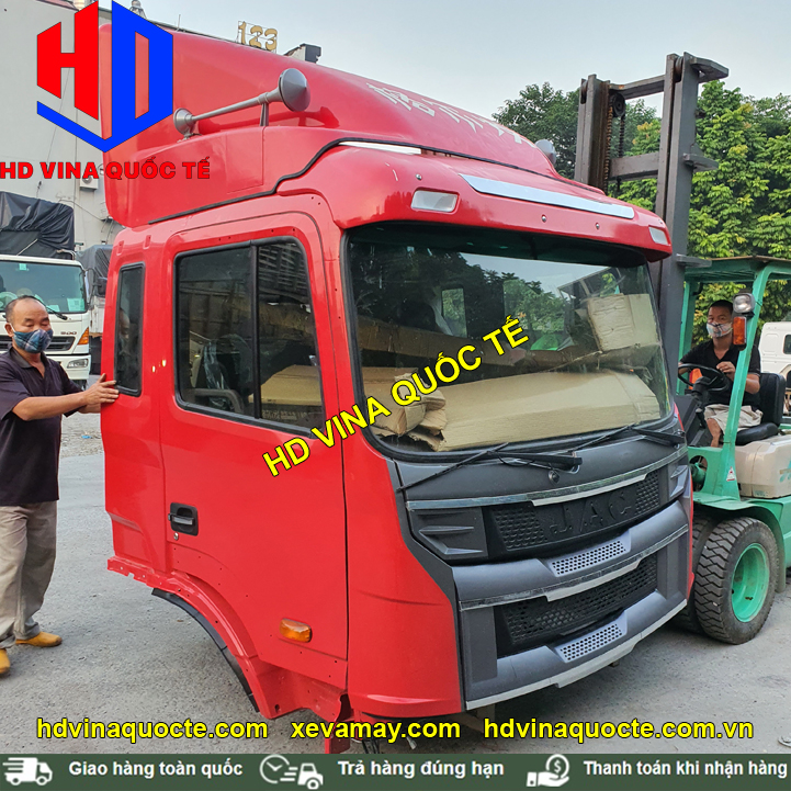 Bán cabin xe tải thùng JAC A5 7 tấn 8 tấn 2 chân HFC5181
