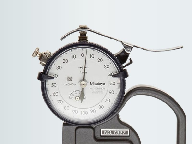  Đồng hồ hiển thị các chỉ số đo rõ ràng của đồng hồ đo độ dày Mitutoyo 7327A (0-1mm)