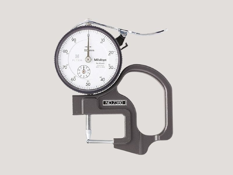 đồng hồ đo độ dày Mitutoyo 7360A (0-10mm) có thiết kế chắc chắn, dễ sử dụng