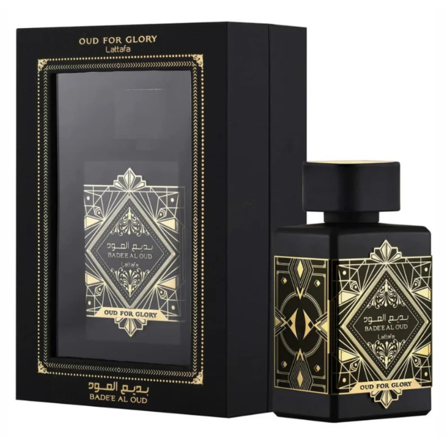 Chai nước hoa Lattafa Oud For Glory 100ml có thiết kế lạ mắt và mới lạ