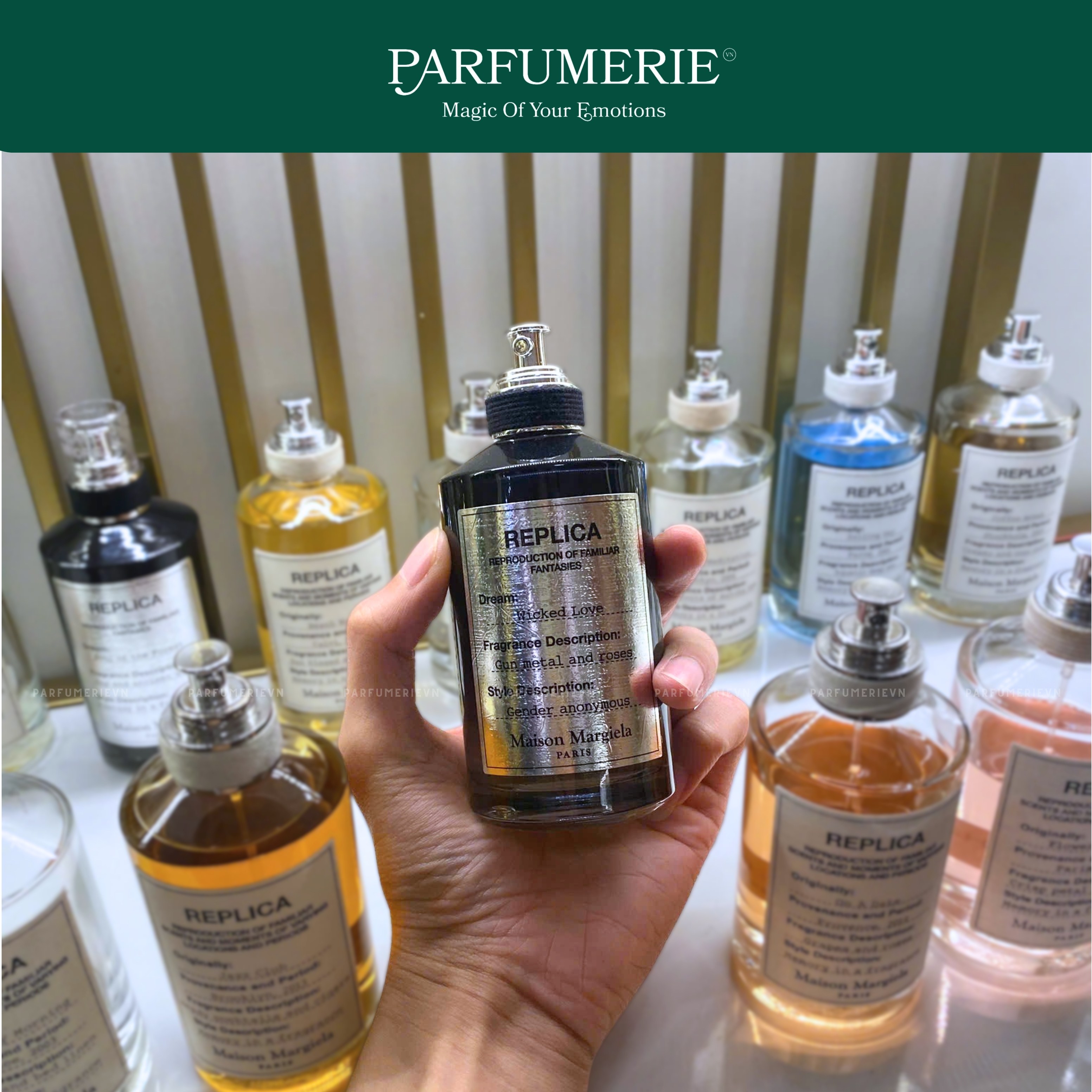 Replica Wicked Love EDP - Một chút xanh, một chút hoa, một chút gỗ