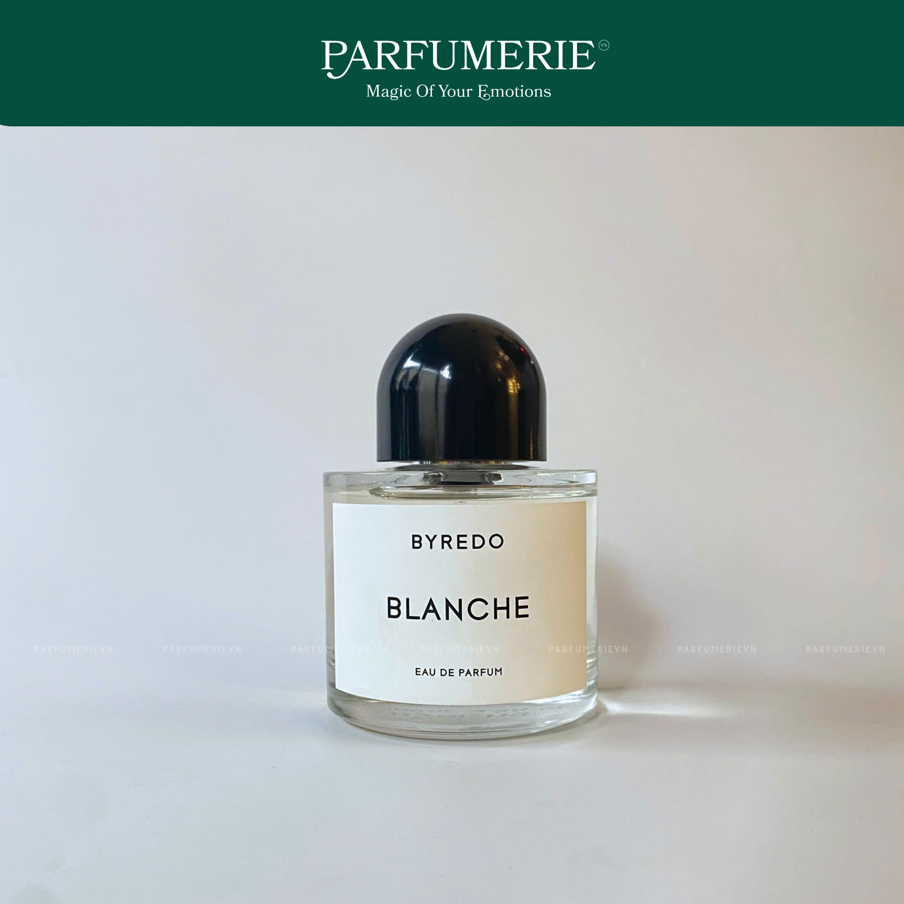 Byredo Blanche EDP - Thiết kế chai trong veo tối giản đầy nghệ thuật