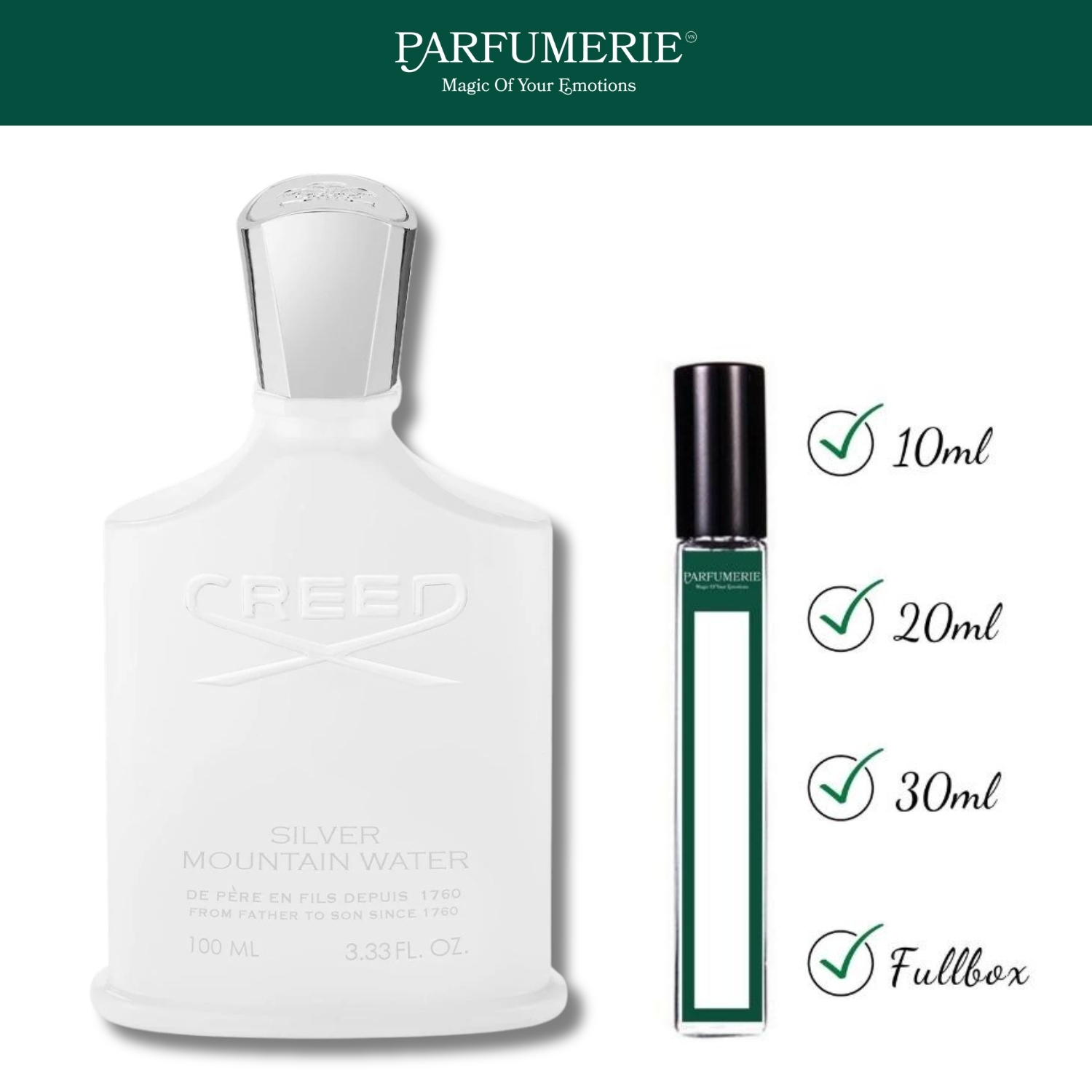 Nước hoa chiết Creed Silver Mountain Water chính hãng