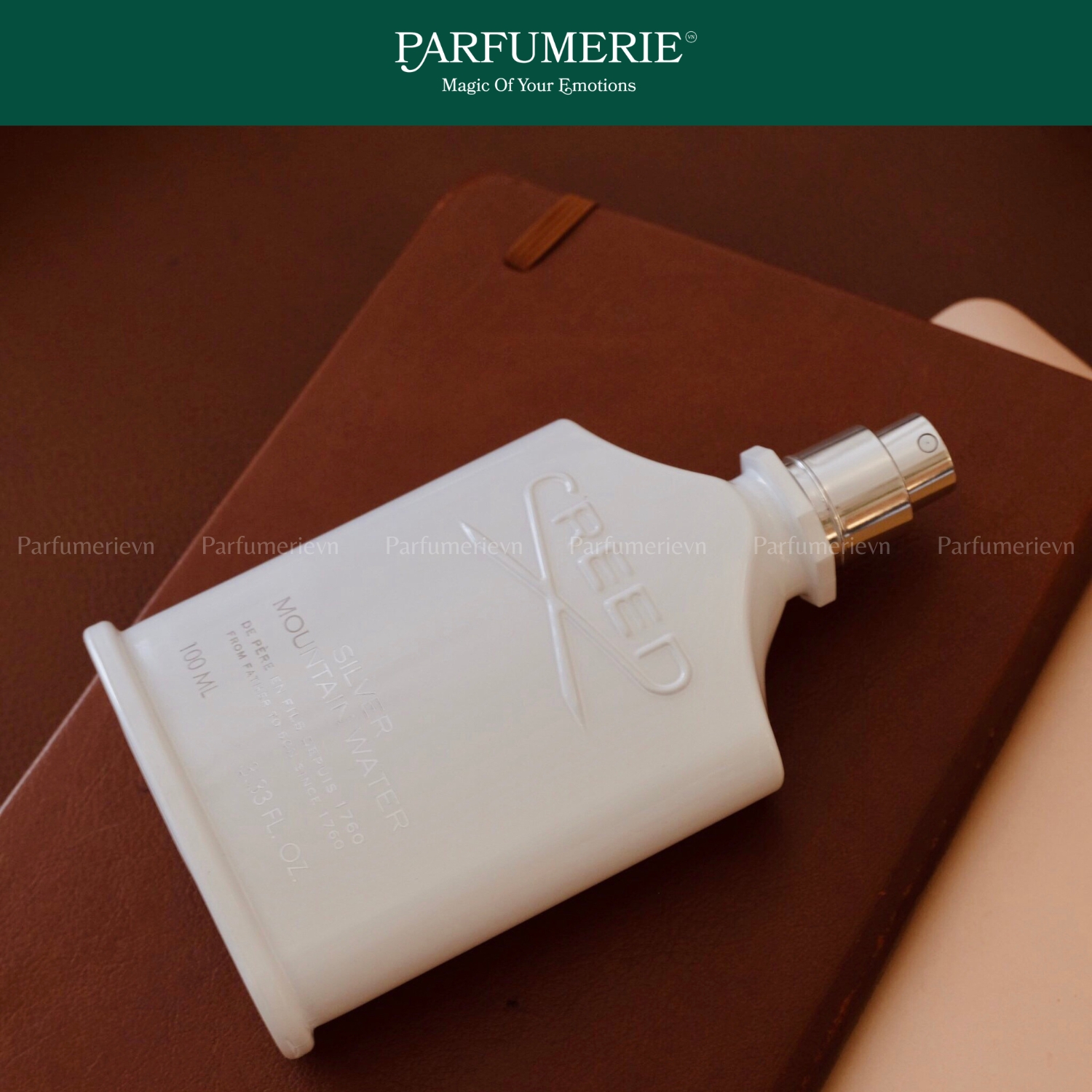 Chai nước hoa Creed Silver Mountain Water có thiết kế tinh tế và sang trọng