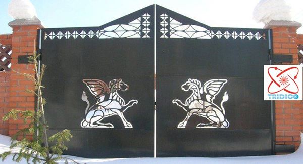 cổng sắt 2 cánh