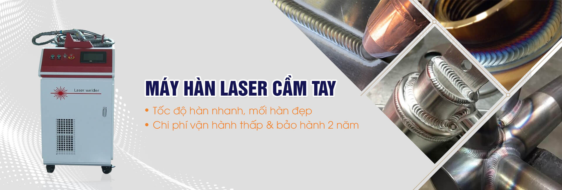 Máy hàn laser cầm tay trên kim loại