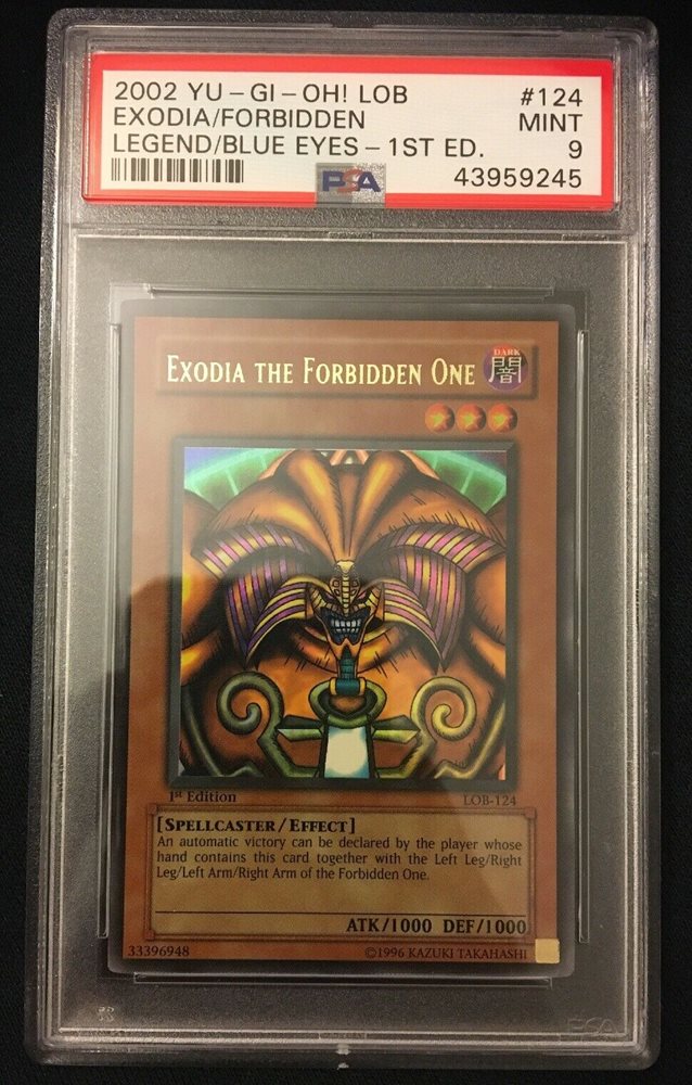2002 LOB 1st Edition Exodia The Forbidden One PSA 10