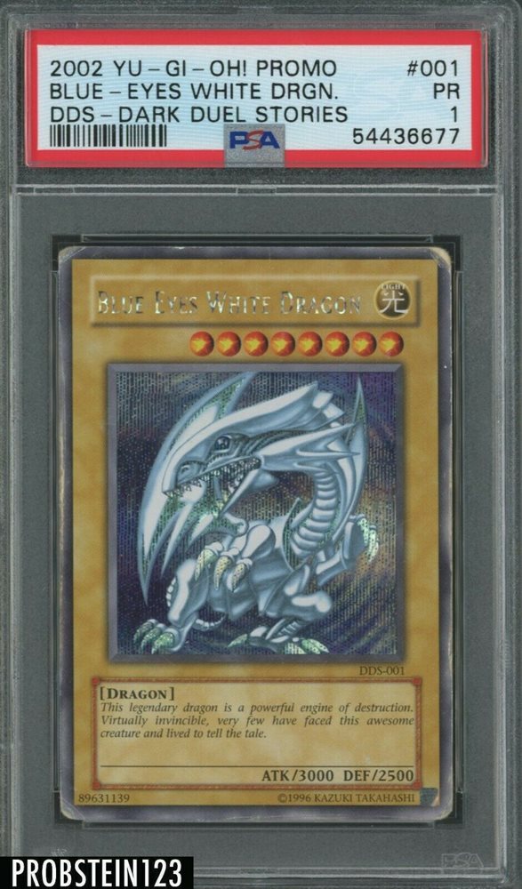 2002 Blue Eyes White Dragon Dark Duel Stories PSA 9