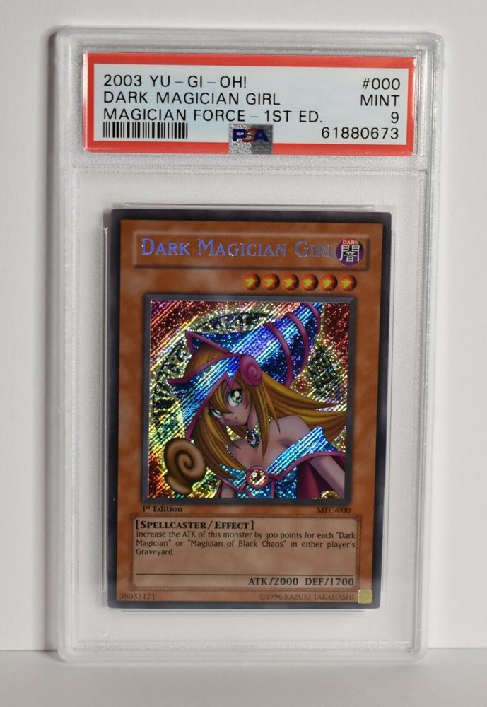 2003 Dark Magician Girl Magic Force 1st Edition PSA 10