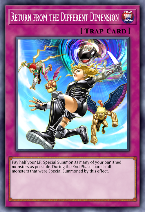 Return from the Different Dimension