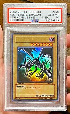 2002 LOB Red Eyes Black Dragon 1st Edition PSA 10