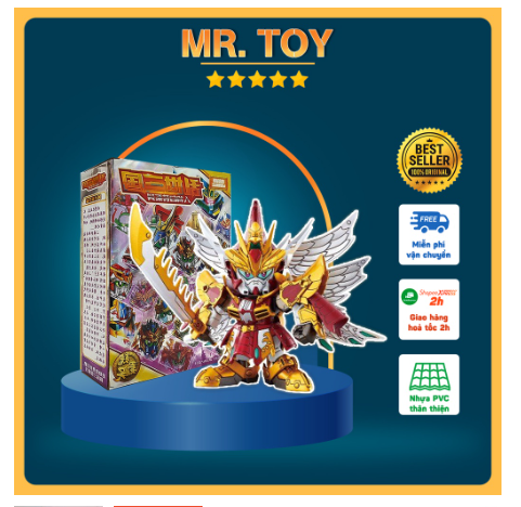 Mô Hình Đồ Chơi Gundam Tam Quốc Bằng Nhựa Cao Cấp - Giá Rẻ Chất Lượng Cao - Đầy Đủ Anh Hùng Trong Tam Quốc