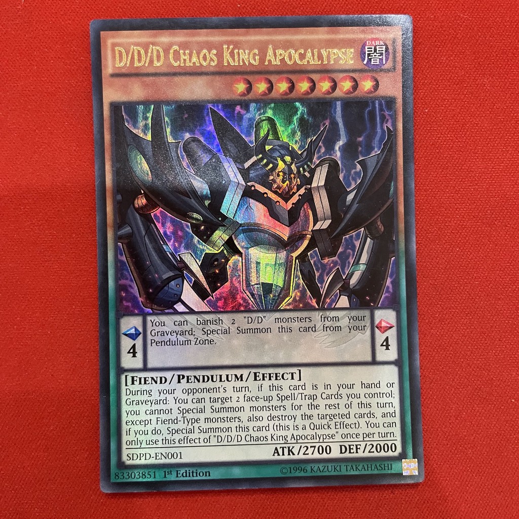 [Thẻ Bài Yugioh Chính Hãng] D/D/D Chaos King Apocalypse