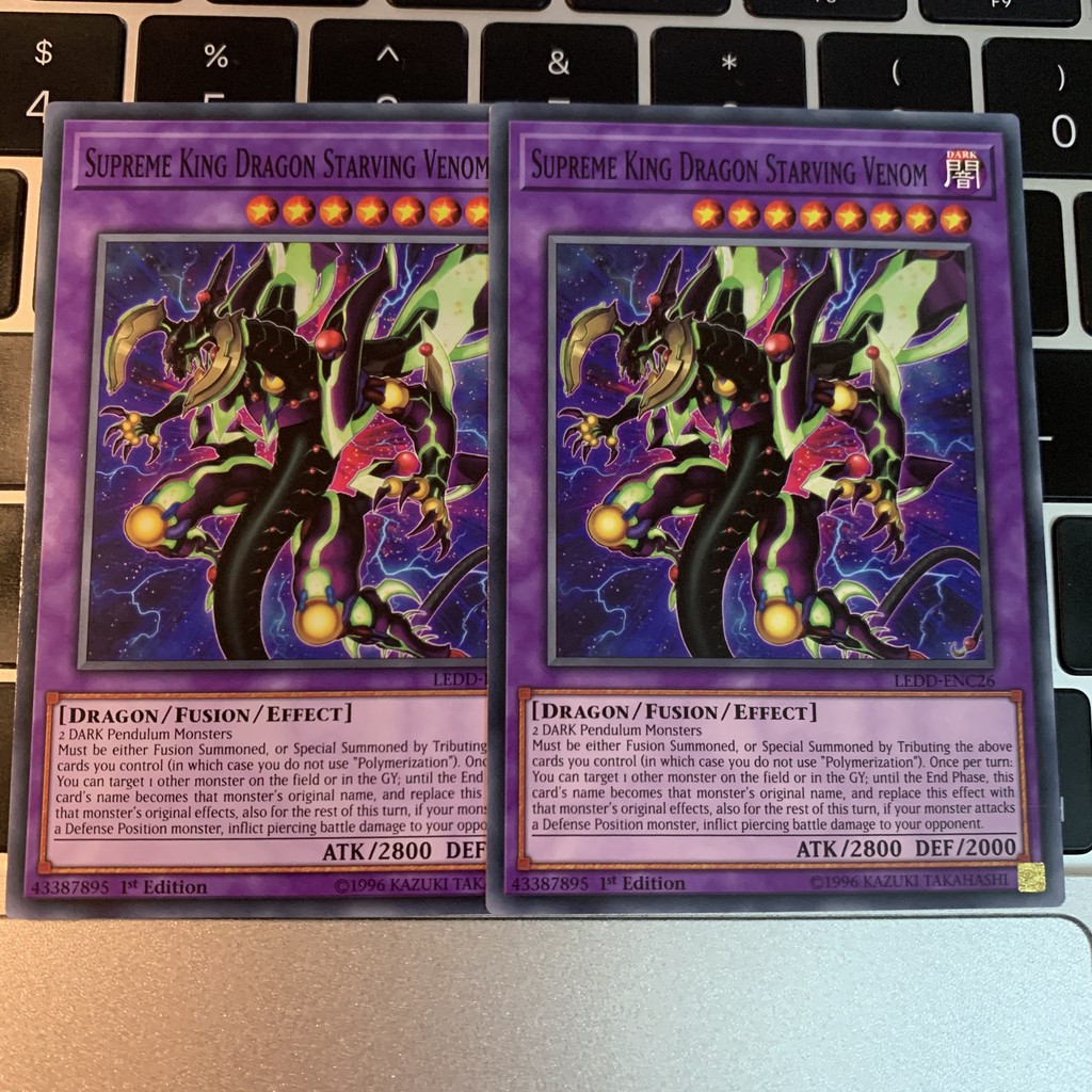 [EN-JP][Thẻ Bài Yugioh Chính Hãng] Supreme King Dragon Starving Venom