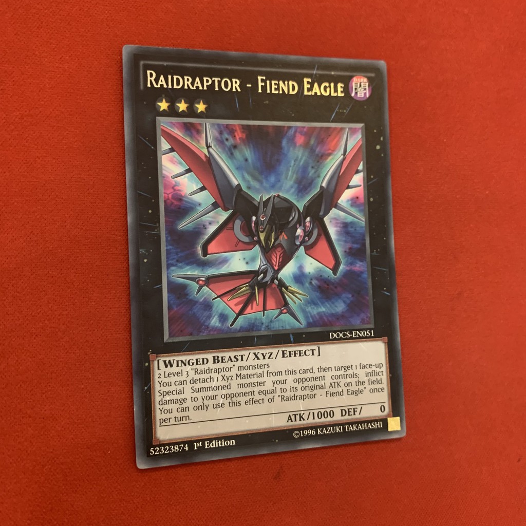 [Thẻ Bài Yugioh Chính Hãng] Raidraptor - Fiend Eagle