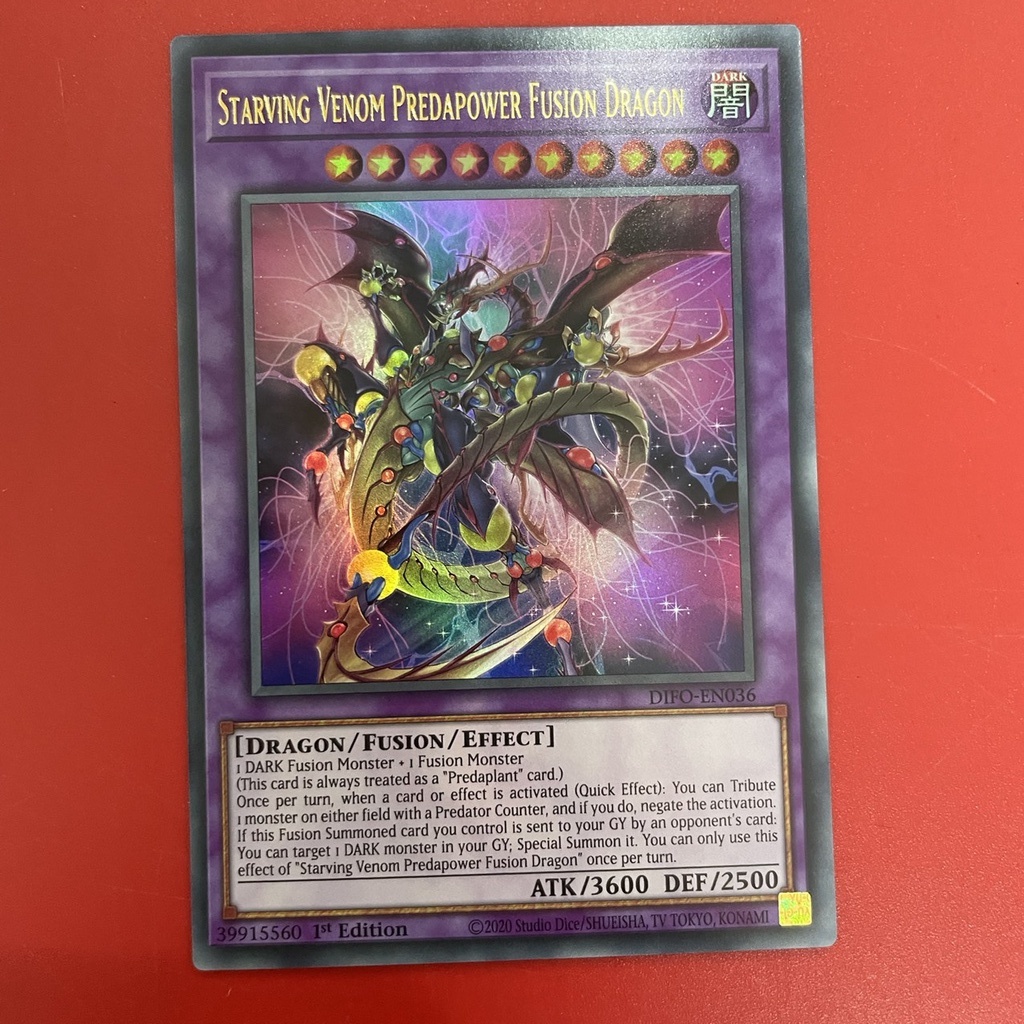 [EN-JP] [Thẻ Bài Yugioh Chính Hãng] Starving Venom Predapower Fusion Dragon