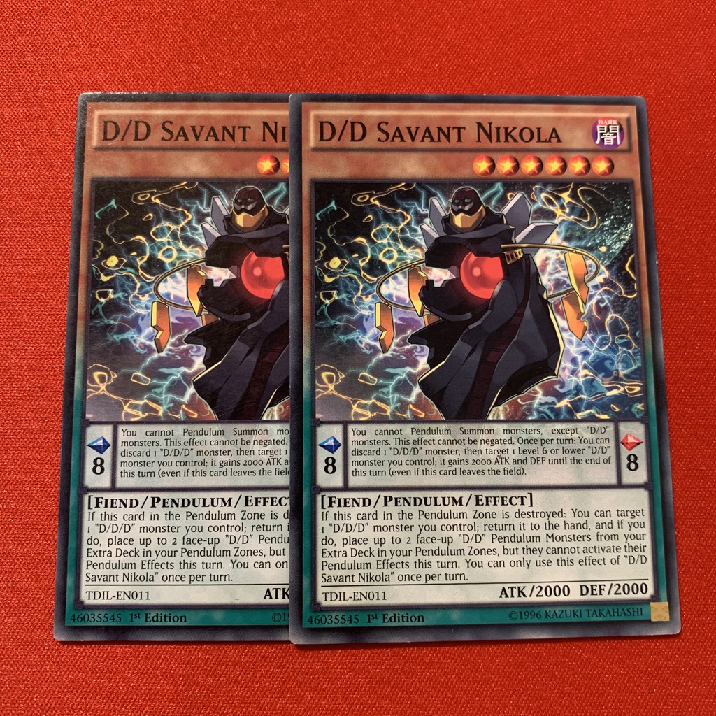 [EN][Thẻ Bài Yugioh Chính Hãng] D/D Savant Nikola