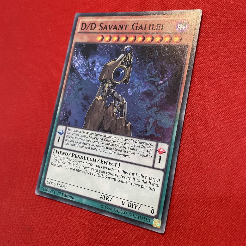 [Thẻ Bài Yugioh Chính Hãng] D/D Savant Galilei