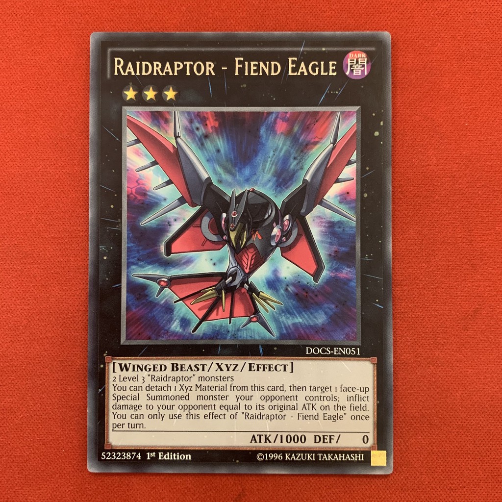 [Thẻ Bài Yugioh Chính Hãng] Raidraptor - Fiend Eagle