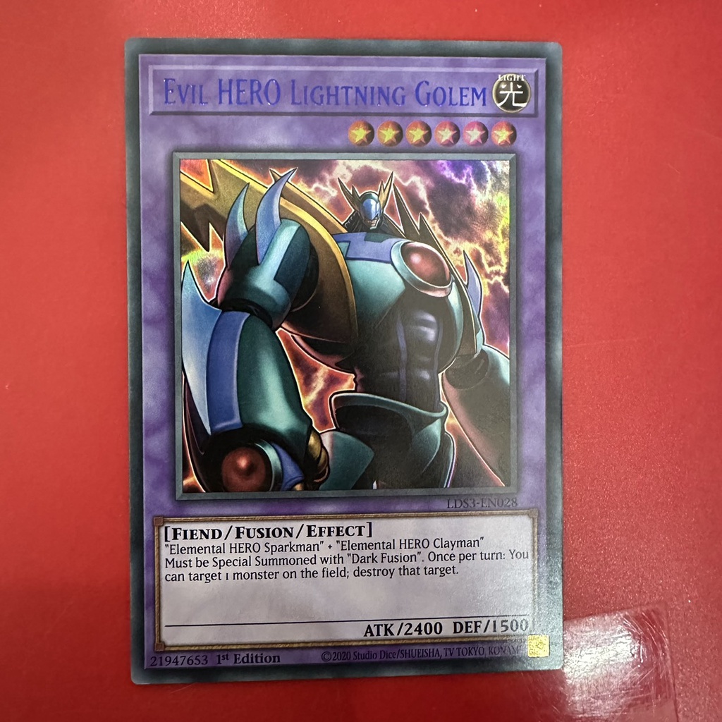 [EN-JP][Thẻ Bài Yugioh Chính Hãng] Evil Hero Lightning Golem