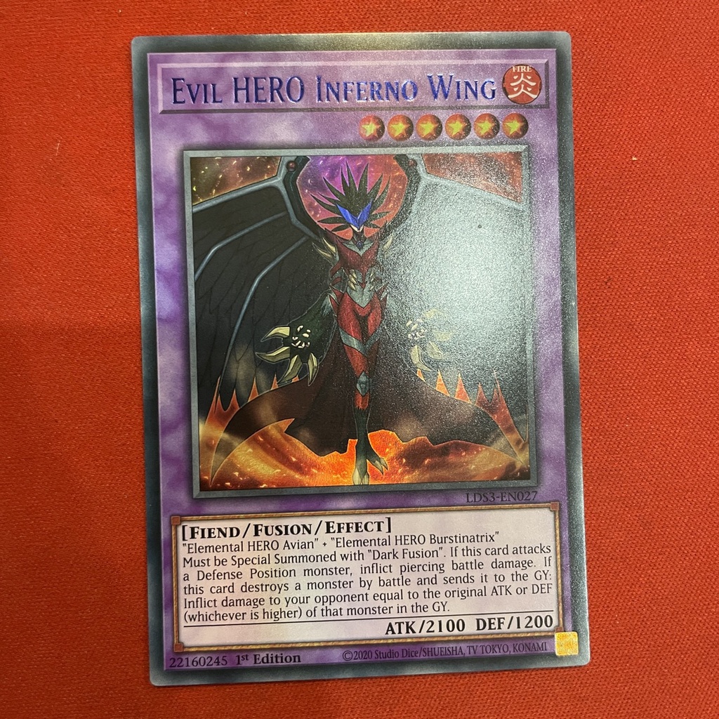 [EN-JP][Thẻ Bài Yugioh Chính Hãng] Evil Hero Inferno Wing