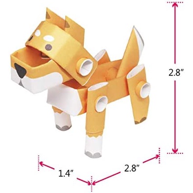 Bộ Mô Hình Giấy Thủ Công Paper Craft PIPEROID Động Vật - Chính Hãng Nhật Bản