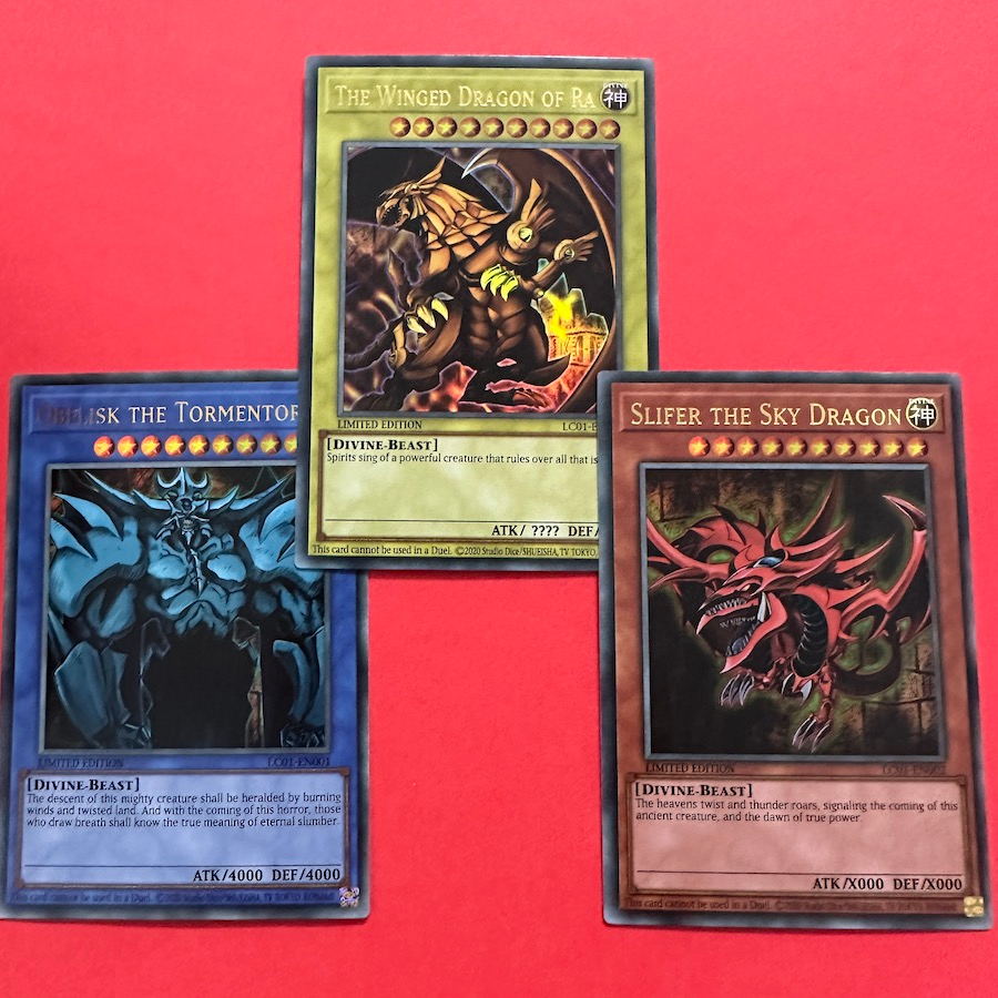 [EN][Thẻ Bài Yugioh Chính Hãng] Bộ Sưu Tập Tam Thần Ai Cập Phiên Bản Anime- 3 Egyptian God Slifer, Obelisk, Ra