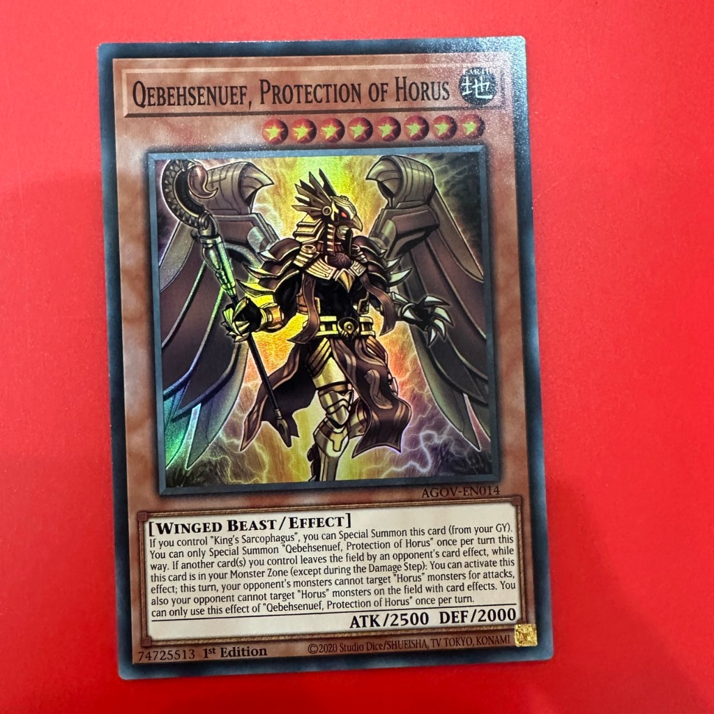 [EN-JP][Thẻ Bài Yugioh Chính Hãng] Qebehsenuef, Aegis of Horus