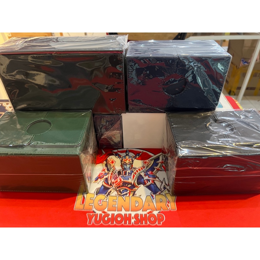 [Phụ kiện Yugioh Chính Hãng] Deck Box Da Đôi Yugioh, Vanguard, Pokemon - Hộp Đựng Bài 2 Ngăn Bằng Da Chất Lượng Cao