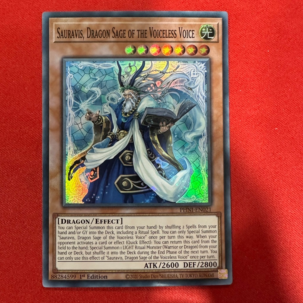 [Thẻ Bài Yugioh Chính Hãng] Sauravis, Dragon Sage of the Voiceless Voice