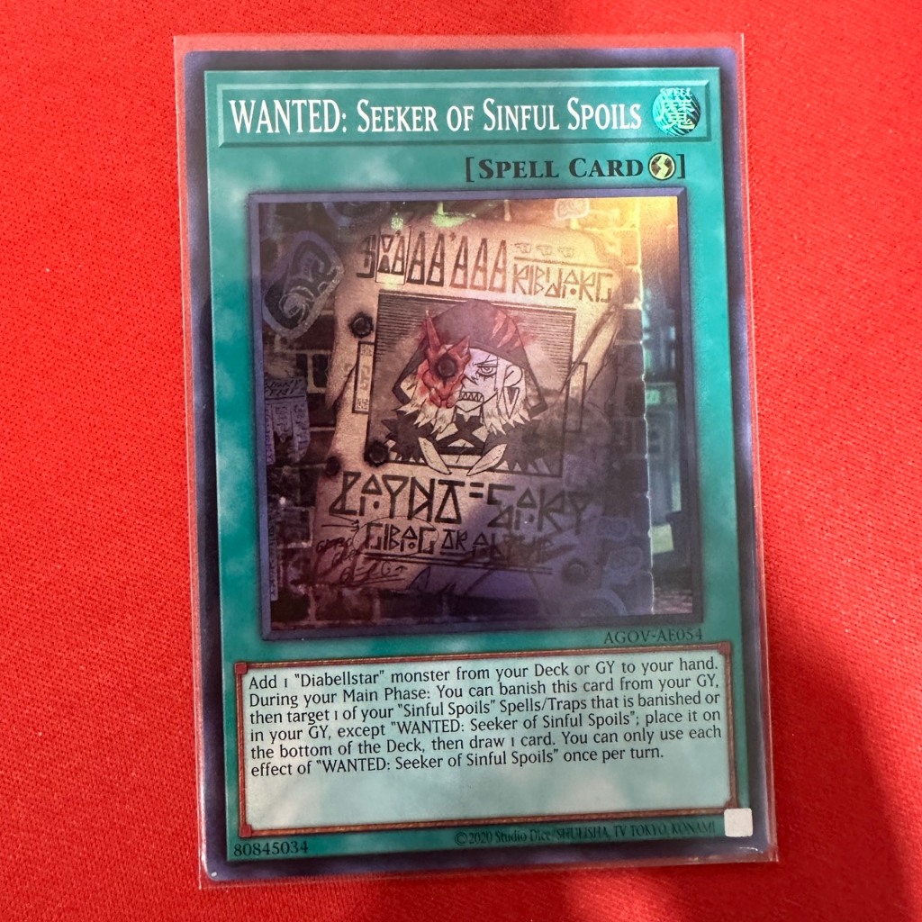 [Thẻ Bài Yugioh Chính Hãng] WANTED: Seeker of Sinful Spoils