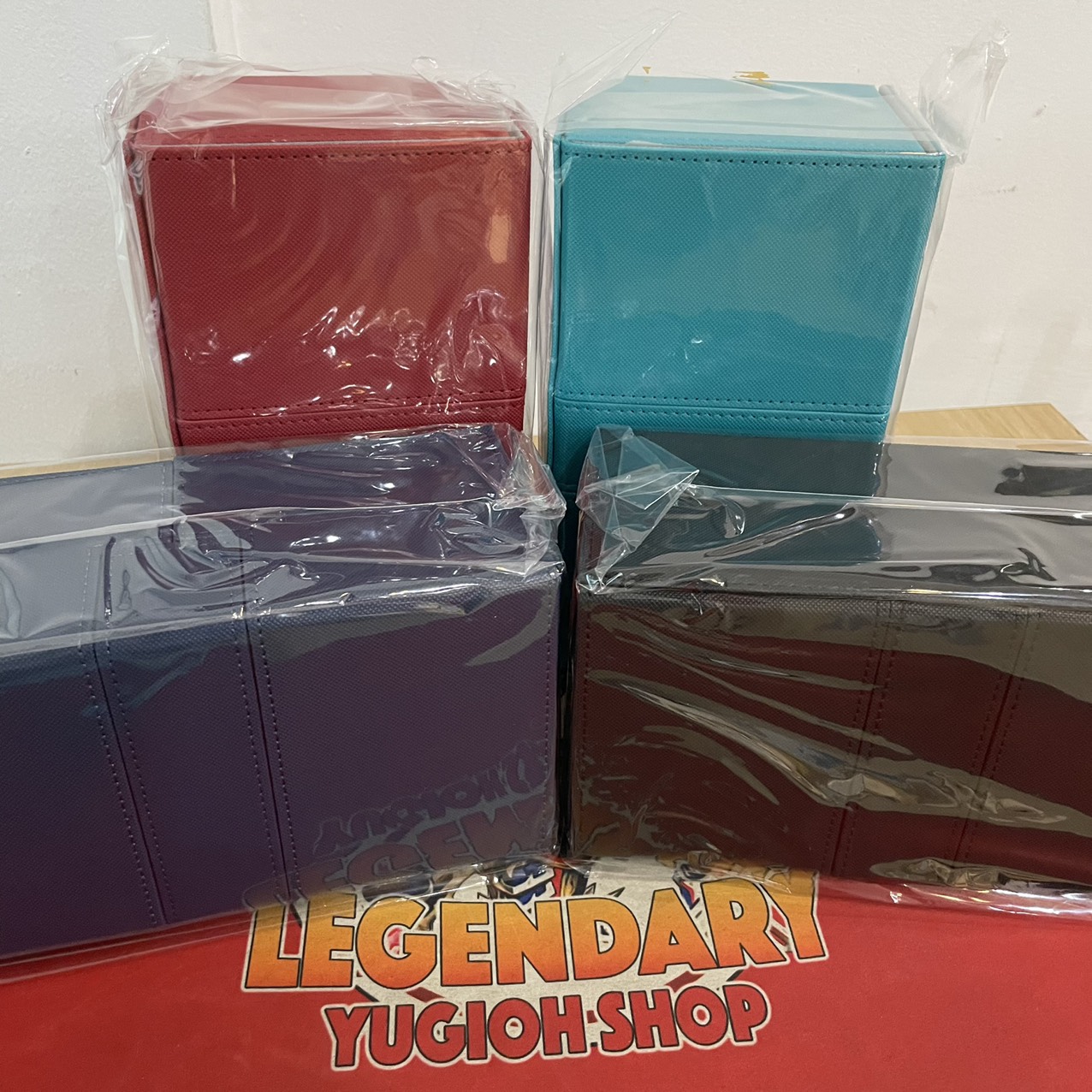 [Phụ kiện Yugioh Chính Hãng] Deck Box Da Đôi Yugioh, Vanguard, Pokemon - Hộp Đựng Bài 2 Ngăn Bằng Da Chất Lượng Cao