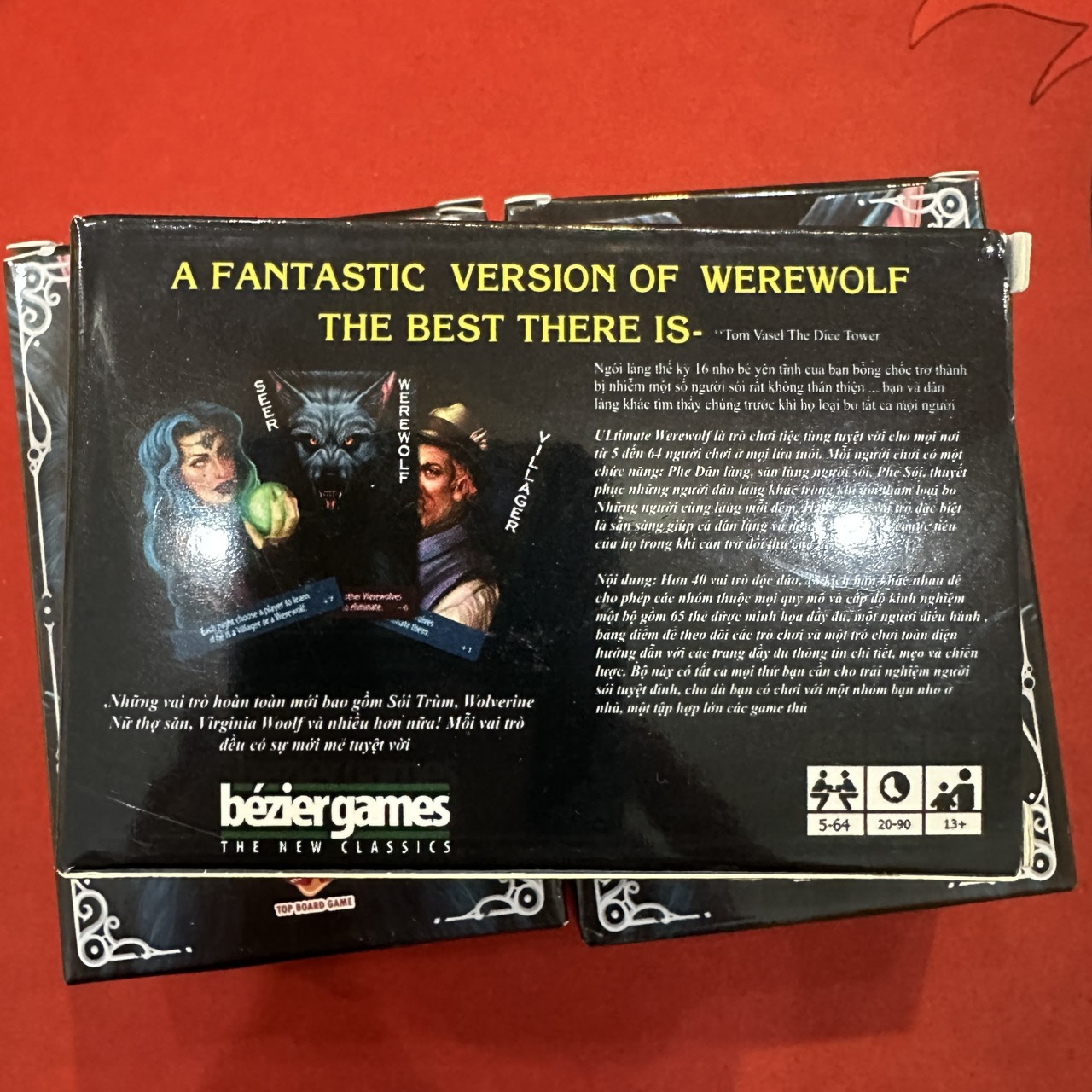 Bộ Bài Ma sói 78 Thẻ Việt Hóa - Werewolf Ultimate Deluxe