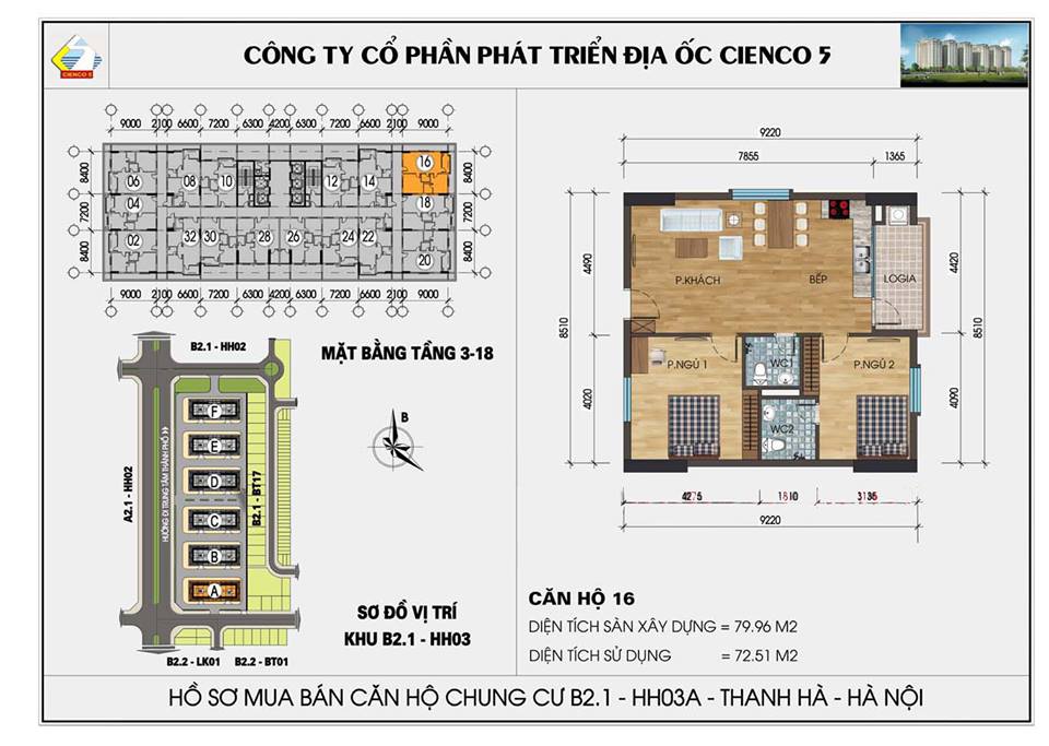 mặt bằng căn hộ chung cư Thanh Hà 6 tòa mới HH03A, HH03B, HH03C, HH03D, HH03E, HH03F