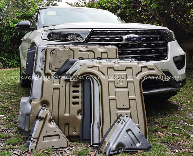 Lắp đặt giáp gầm Ford Explorer - tấm bảo vệ động cơ hộp số