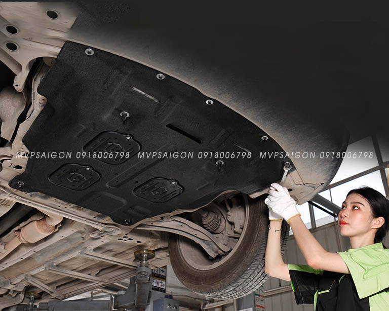 Lắp đặt giáp gầm Ford Explorer - tấm bảo vệ động cơ hộp số