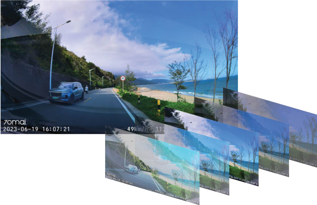 Camera hành trình ghi hình 1080P HDR 70mai A200