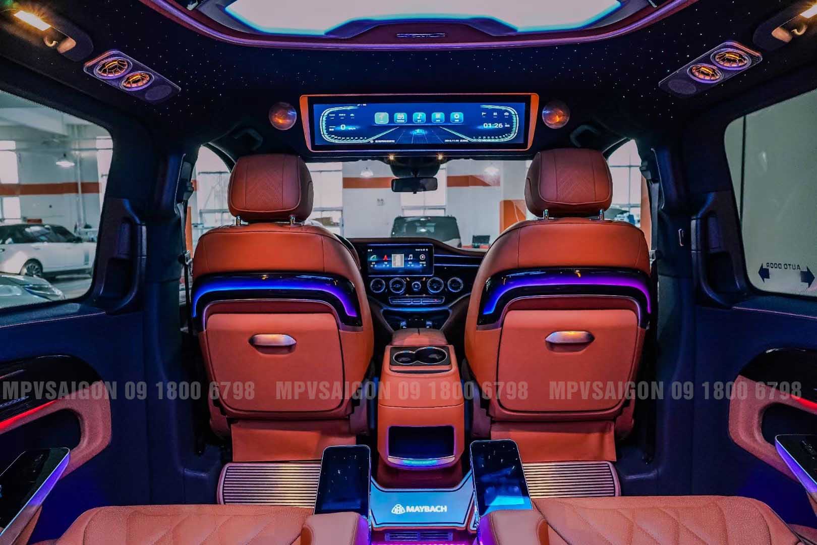 BÀN XẾP LƯNG GHẾ LED CHẠY HIỆN ĐẠI DÀNH CHO CÁC DÒNG XE CAO CẤP TẠI MPVSAIGON