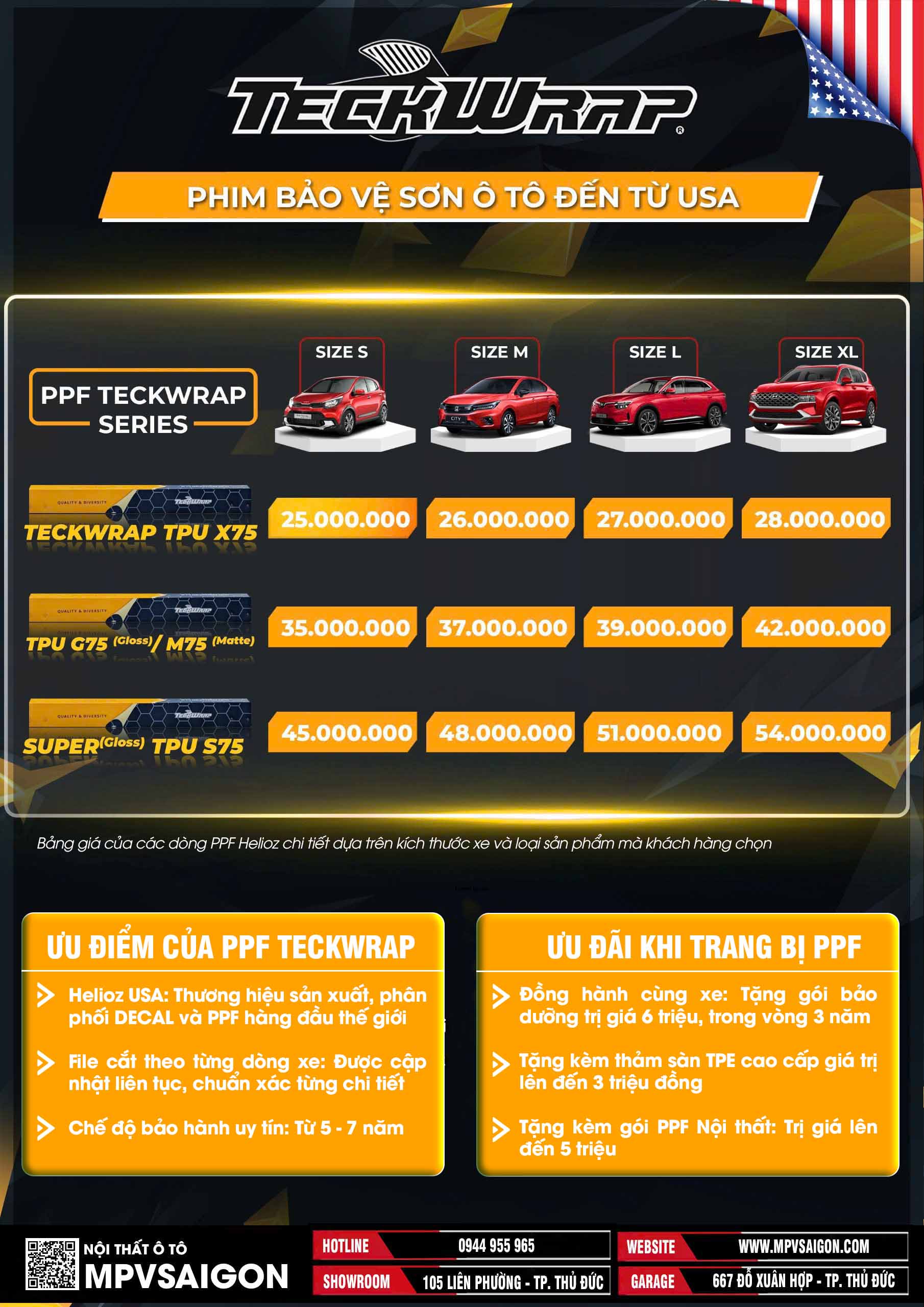 PHỦ PPF TECKWRAP TẠI MPVSAIGON