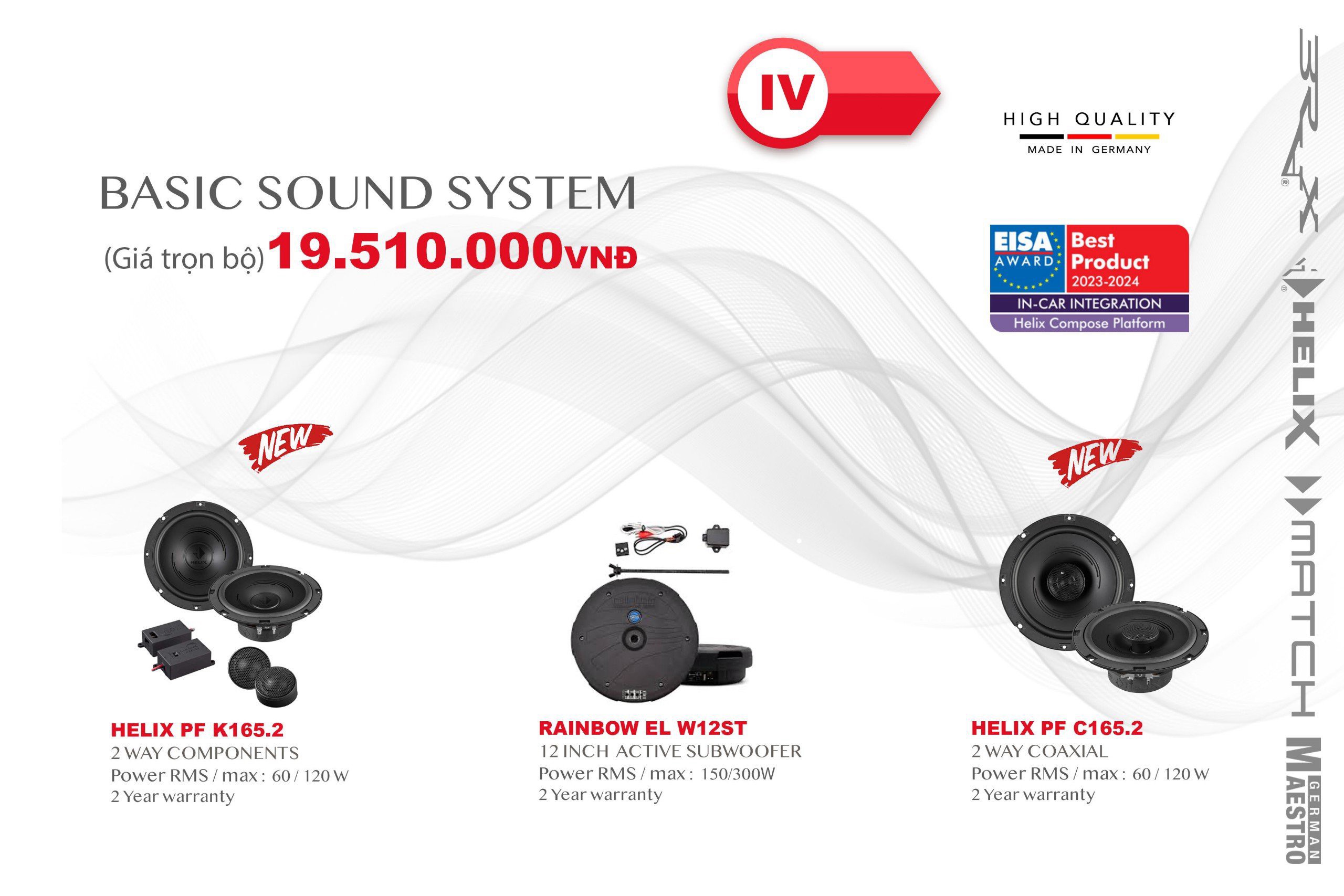 Bảng giá tổng hợp nâng cấp hệ thống âm thanh tại MPVSAIGON