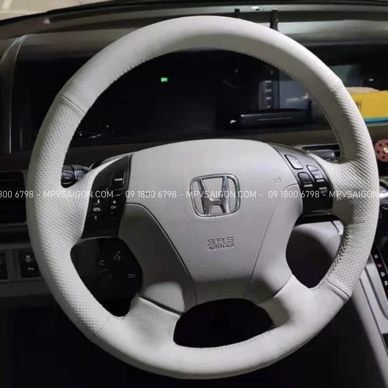 boc da vô lăng honda