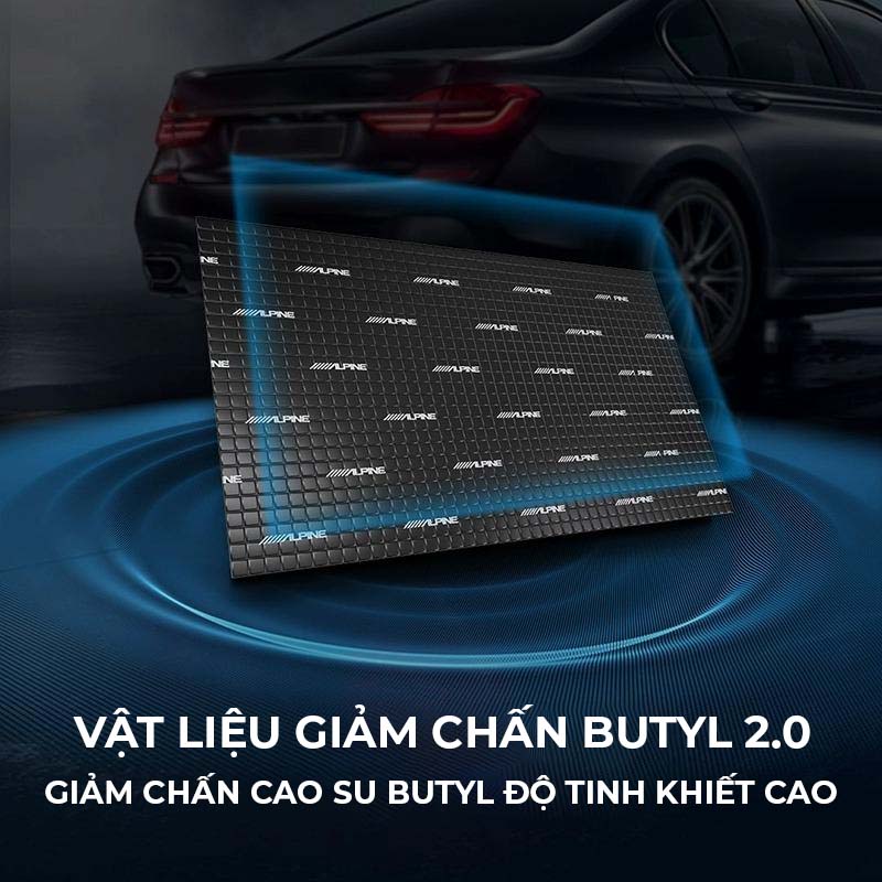 Cách âm xe hơi bằng vật liệu Alpine - Audio Technica