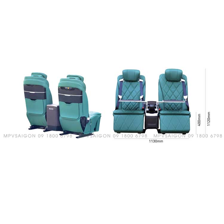 Combo hai ghế limousine và con ngựa bàn xếp - nâng cấp 7 chỗ thành 4 chỗ thương gia