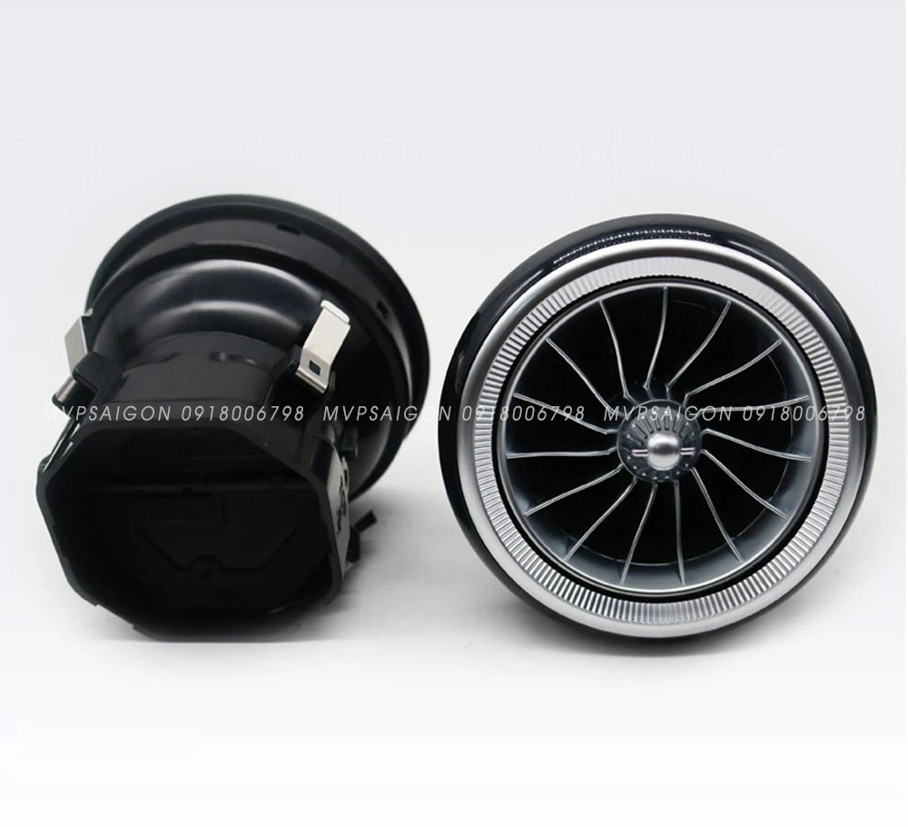 Cửa gió điều hoà Tuabin Led 64 màu cho xe Mercedes-Benz